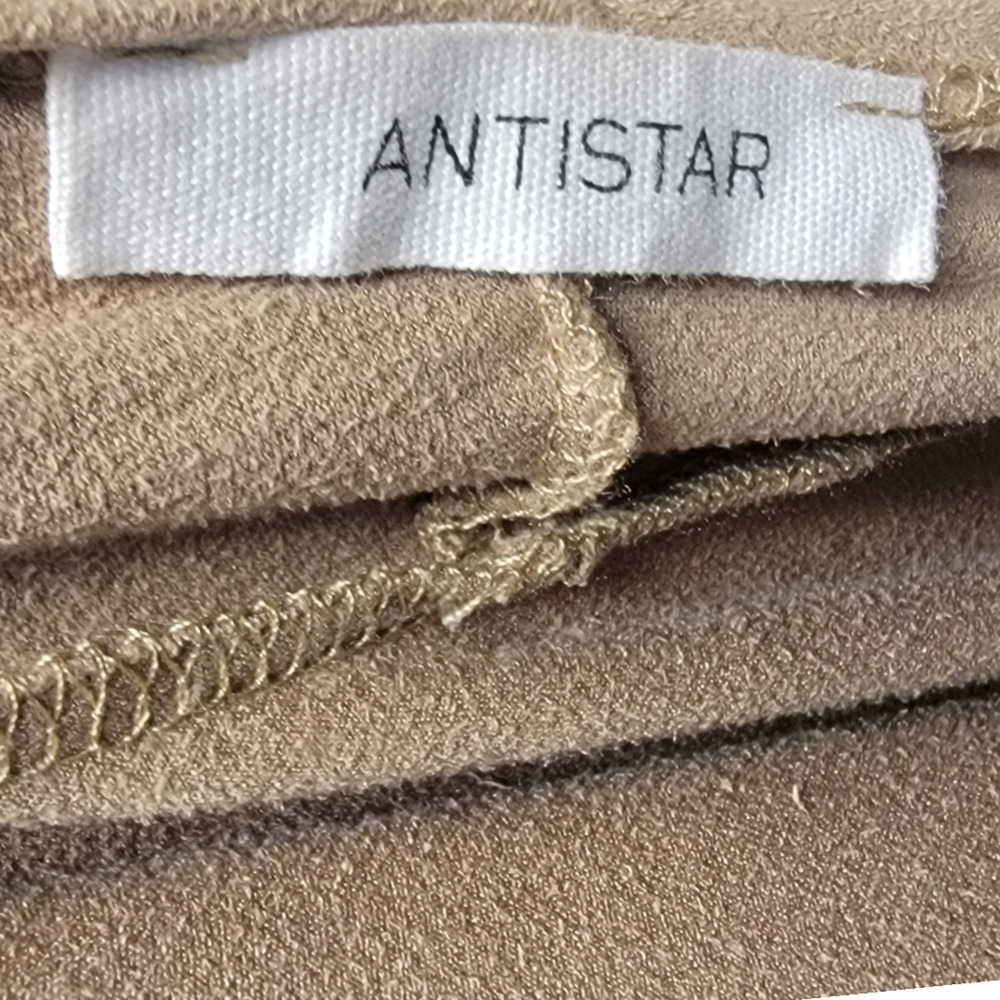 Antistar Women's Microfiber Waterfall Cover-Up Top Light Brown Tan Size S - Picture 3 of 5
